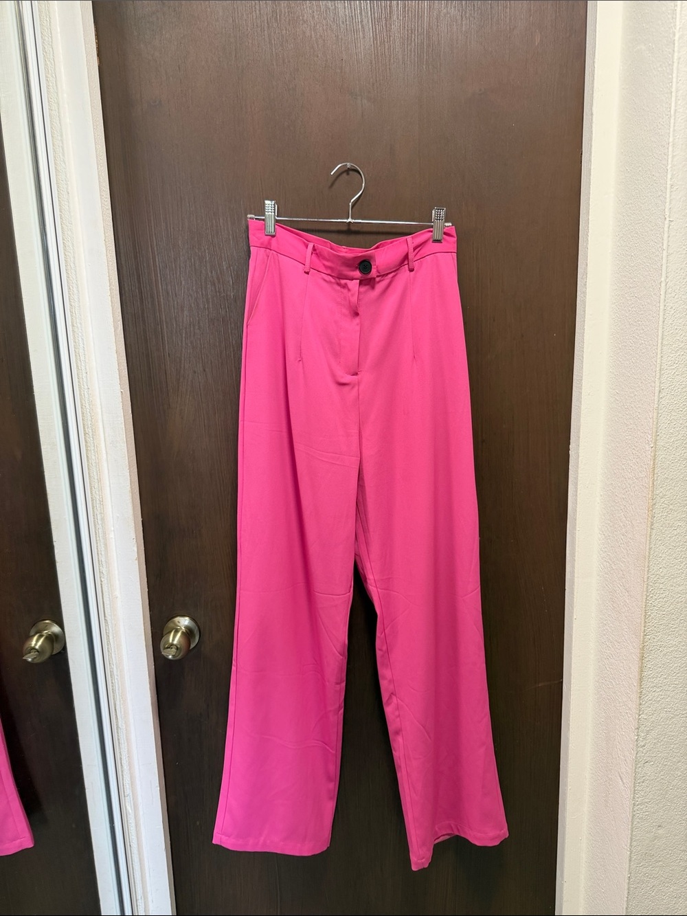 Hot Pink Wide-Leg Pants